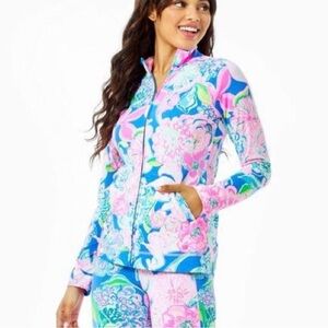 Lilly Pulitzer Luxletic Hadley Floral Jacket Size M